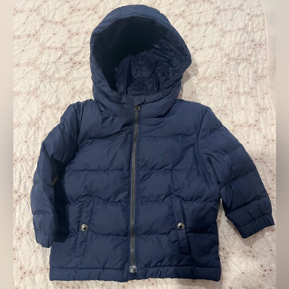 Polo Ralph Lauren kids winter jacket size 18 mos. Barely worn, great condition